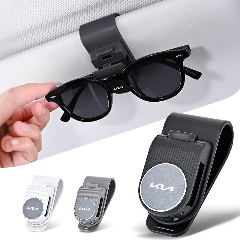 Keyring Car Sun Visor Glasses Clip Multifunctional Sunglasses Holder For KIA KN Pegas Sorento Soul Cerato Sportage OptimaNiroKX5 rnqt40