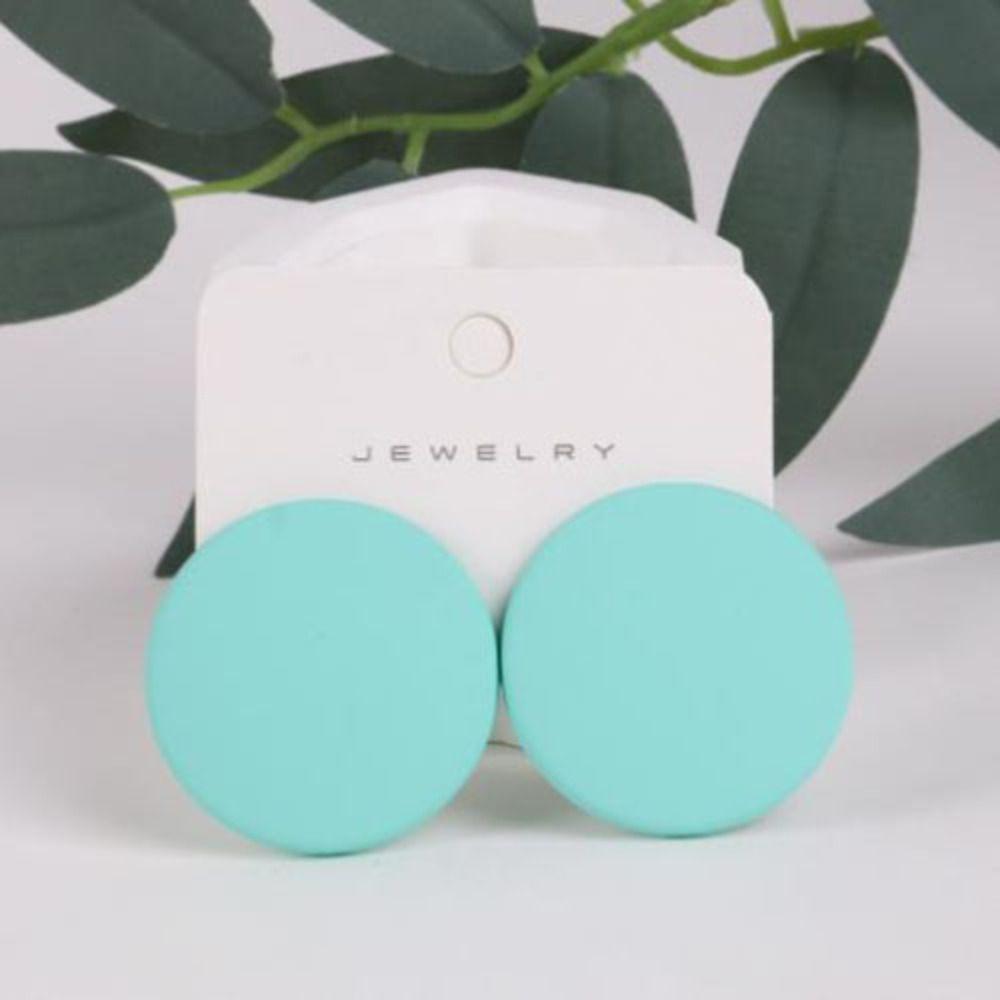Color 60s Style Fashion Earrings Fashion Jewellery Acrylic Round Earrings Simple And Versatile