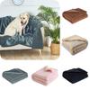 Durable Waterproof Pet Blanket Thick Flannel Plush Sherpa Design Perfect For Dog Beds And Lounging