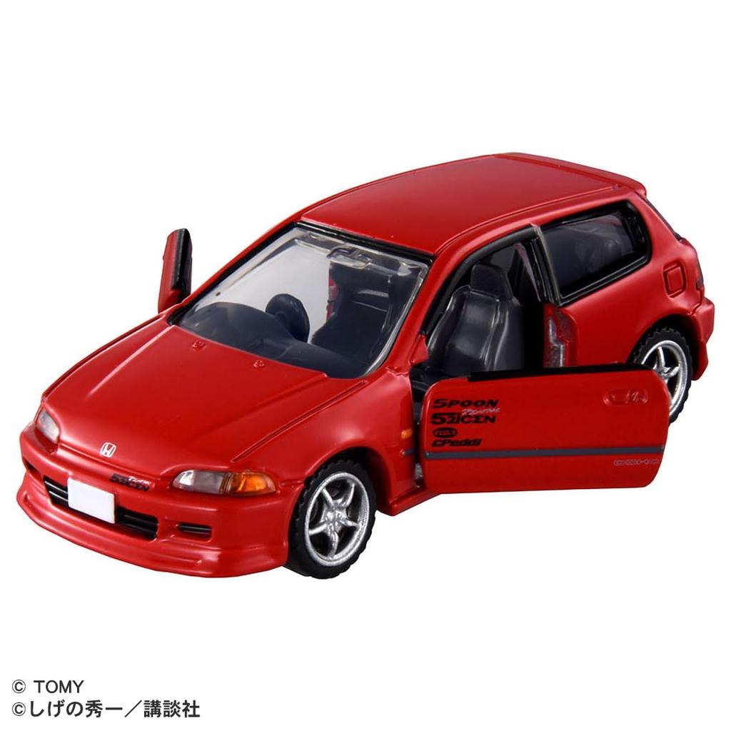 TAKARA TOMY Tomica Premium Unlimited Initial D Honda Civic SiR-II (EG6) (Shingo Shoji) Mini Car Toy Ages 6+
