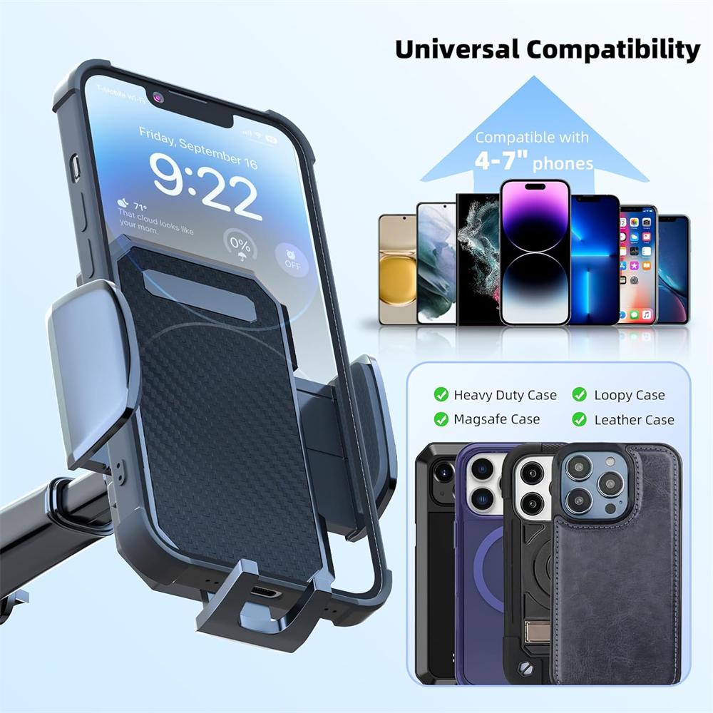 Крепление для телефона в автомобиль, 3 в 1, держатель с длинной присоской, универсальный держатель для сотового телефона, крепление на приборную панель, лобовое стекло, совместимо со всеми смартфонами