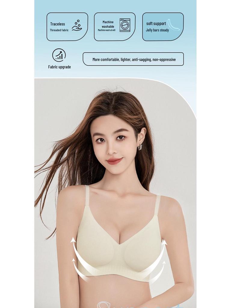 Бесшовный бюстгальтер пуш-ап с резьбой для увеличения маленькой груди: 3D Стерео Чашка, Мягкая Поддержка, Красивый Дизайн Спины