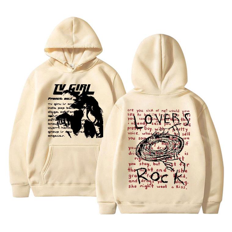 Толстовка с двусторонним принтом для девочек-телелюбителей, толстовка с капюшоном с французским выходом, постер альбома, толстовки унисекс, женская мода, большой свитшот