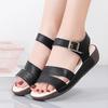 Thick Bottom Sandals Female Summer New Slope Heel Middle-aged Mom Sandals Ladies Outside Roman Cross-border Sandals Female