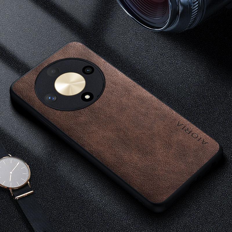 Премиальный Люксовый кожаный Чехол для Телефона для Honor Magic6 Lite Pro X9b Funda Бизнес-стиль Однотонный Чехол для Телефона capa case