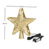 3D Glitter Projection Xmas Tree Lighting Snowflake Stars Party Decor New Christmas Tree Toppers