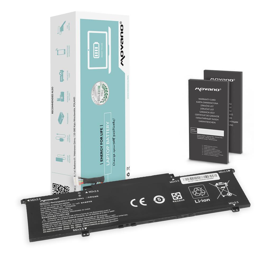 Bateria do HP Envy x360 13-AY 13-AR 13-BA 15-ED 15-EE 15-EU BN03XL
