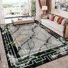Ковер в скандинавском стиле под мрамор для гостиной, роскошное украшение, диван, легко чистится, мягкий коврик, спальня, прикроватный, пушистый, нескользящий мат