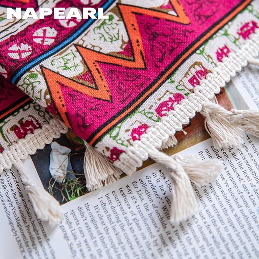 1 шт. NAPEARL модные и отличительные шторы из хлопка и льна в богемном стиле с принтом для маленьких окон, балкона