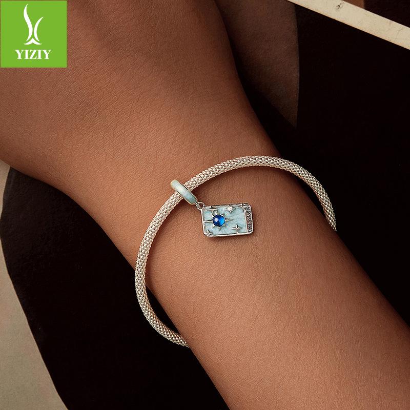 Звезда Таро Подвеска Аксессуары для DIY, Мистический Ветер S925 Стерлинговое Серебро Браслет Из Бусин.