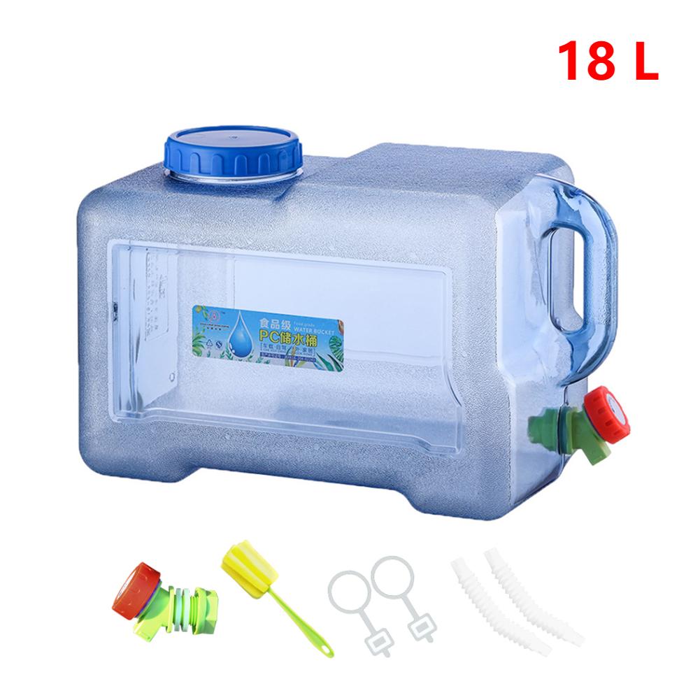20-7.5L Large Capacity Water Container with Handle for Camping Drinking Water Storage Bucket Travel Water Canister with Faucet