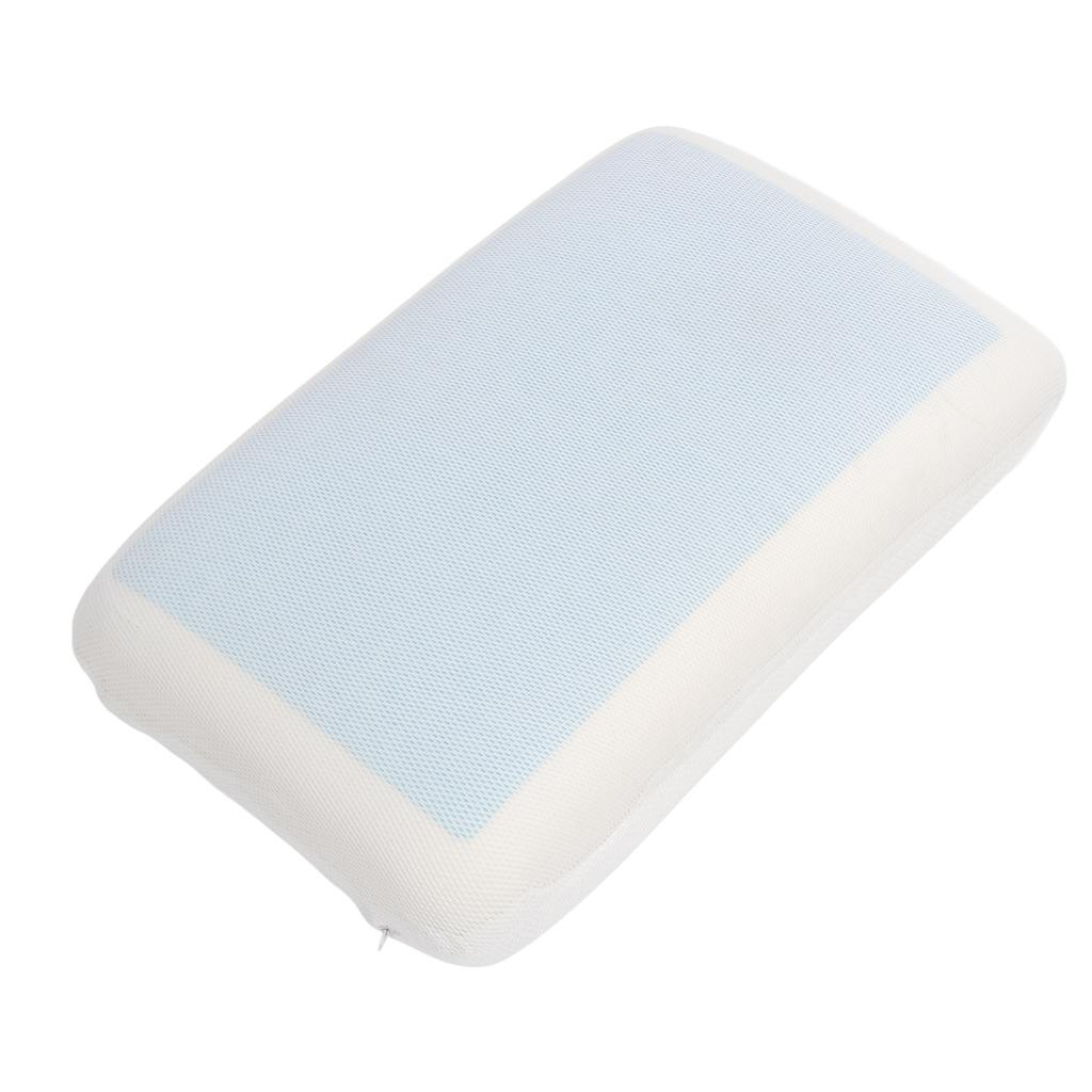Memory Foam Gel Pillow Reversible Double Sided Breathable Orthopedic Support Ventilated Cooling Gel