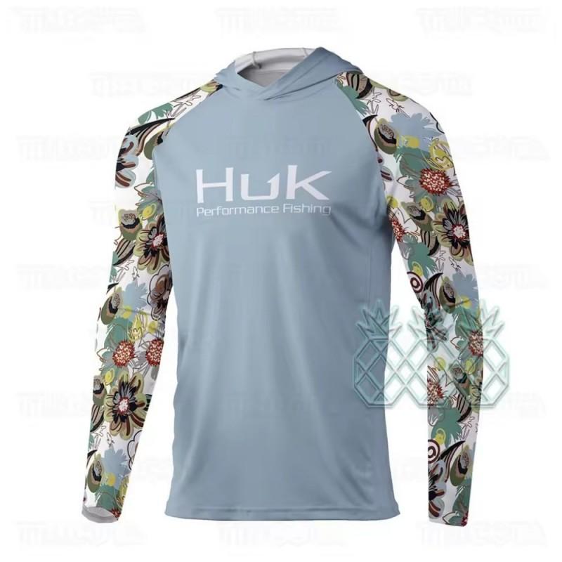 Mens Long Sleeve Fishing Shirt With Hood UV Protection Quick Dry Breathable Outdoor Sportswear Summer Fall