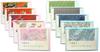 Kawasumi Washi Birthday Yuzen Washi Various for Commercial Warm and Cool Colors Cards, Paper, Patterns, 50-Pack, Use,