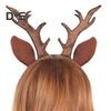 Повязка на голову с оленьими рогами, женские оленьи рога и уши, аксессуары для волос на Рождество, Хэллоуин, косплей, вечеринка, принадлежности
