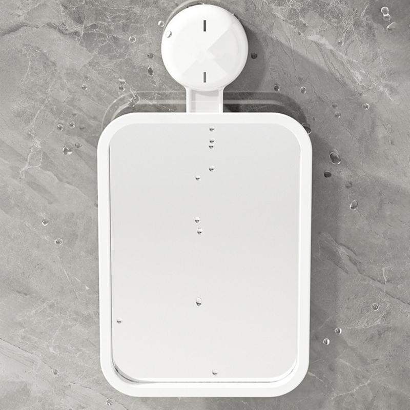 Easy Installion Designs Suction Cup Mirror Portable Accessory Convenient for Bathroom and Shower Without Fog Designs