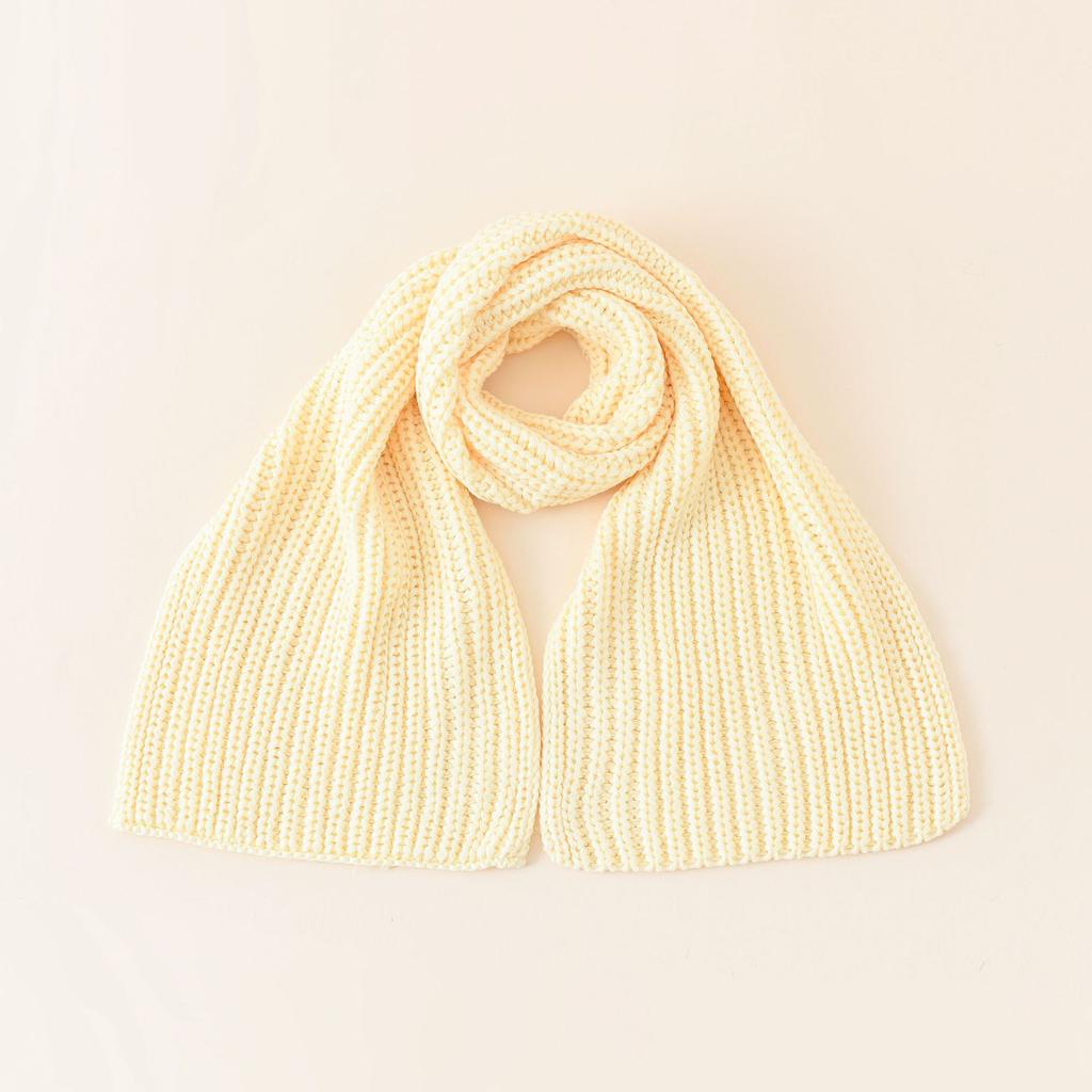 Black Knitted Scarf for Men and Women In Winter Korean Version of Ins Japanese Students Warm Autumn and Winter Scarf