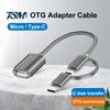 USB-адаптер Кабель-конвертер OTG Быстрая передача Стабильный выход Универсальный Мини-штекер Plug and Play Type-C Micro для Ноутбука