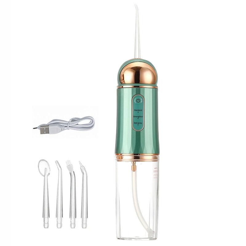 Новый USB портативный ирригатор для полости рта с водяной нитью, ирригатор для полости рта, 230 мл, 4 насадки, машина для чистки зубов и полости рта