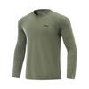 Comfortable Breathable Versatile Slim Fit Long Sleeve T-Shirt Men Tops Tea-Green ATLV047-2