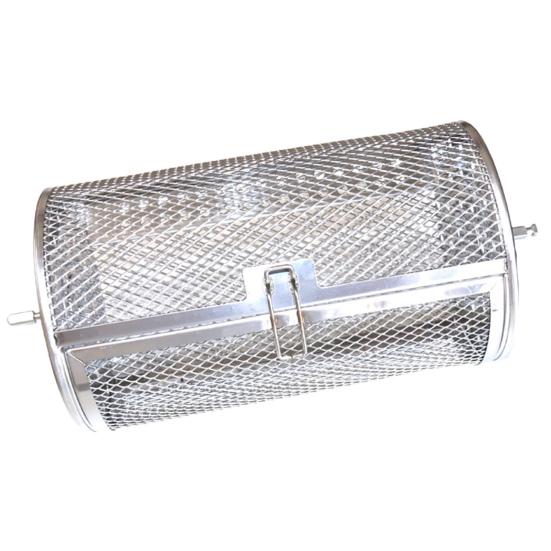 Вращающаяся решетка для гриля из нержавеющей стали, вращающаяся на 360 градусов, решетка для барбекю, пригодная для мытья в посудомоечной машине, вращающаяся корзина для гриля для куриных крылышек, овощей, рыбы, равномерного приготовления на гриле