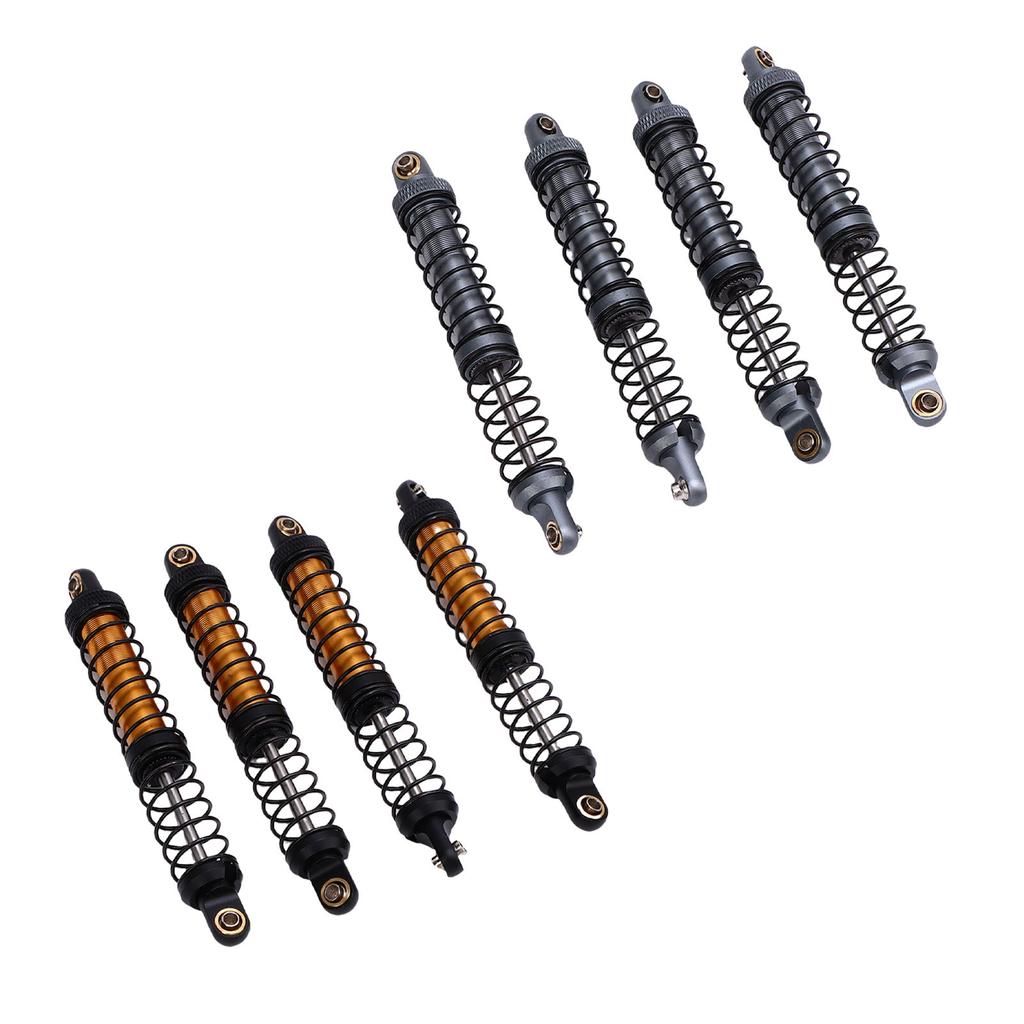 4pcs RC Car Shock Absorber Alloy 100mm Double Springs Shock Damper for 1/10 RC Crawler Off Road Car