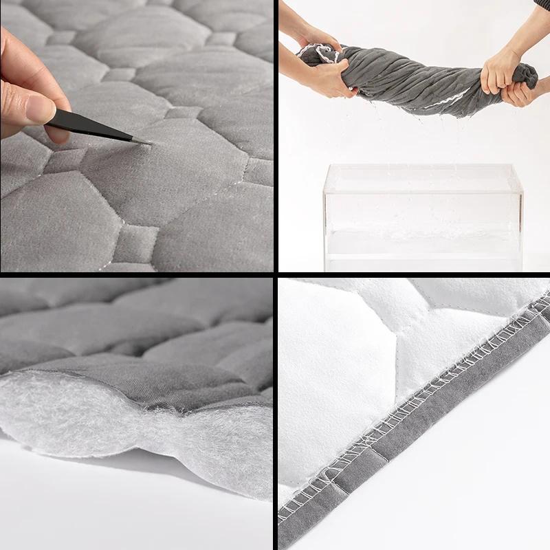 Bed Headboard Cover All Inclusive Bedside Bed Head Cover Warm Soft Bed Anti-Dust Cover Thicken Head Back Protector