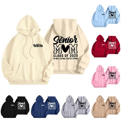 Женская мода легкий длинный рукав пуловер толстовки с капюшоном с карманами графическая толстовка