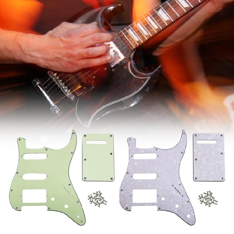 11 Holes Guitar Pickguard with Mounting Screw Back Plate Humbucker Replacement Scratch Plate Electric Guitar Accessories