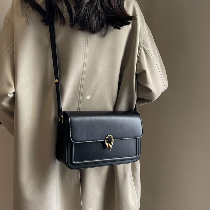 Женская новая высококачественная текстурированная нишевая сумка в стиле ретро в стиле ретро, красная квадратная сумка через плечо с клапаном из искусственной кожи