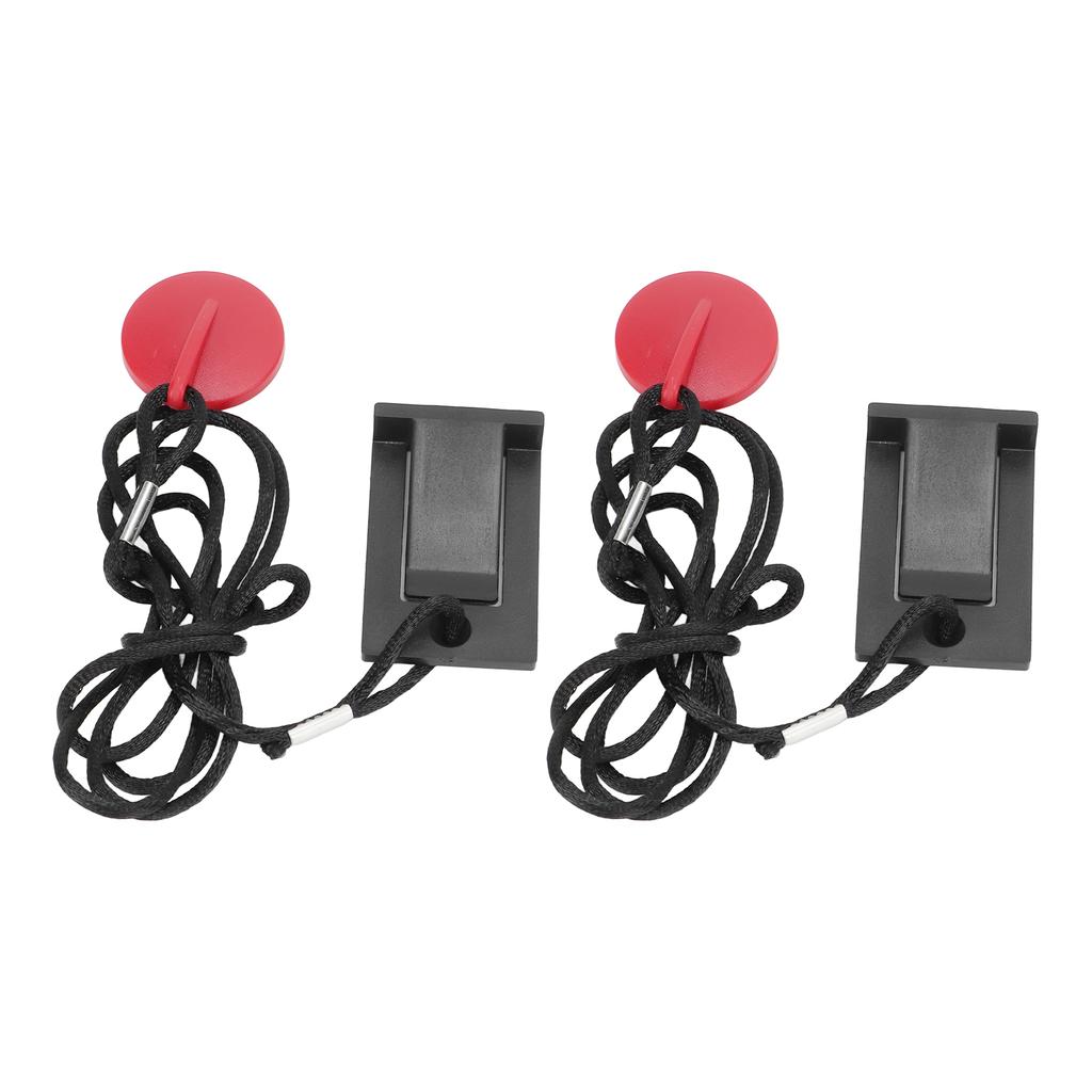 2 шт. Универсальный магнитный ключ безопасности для беговой дорожки, компактный, простой в эксплуатации ключ безопасности для беговых дорожек