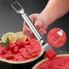 2-in-1 Stainless Steel Fruit Cutters Dual Head Watermelon Fork Cutter Slicer Tool For Home Kitchen Gadget Melon Cube Cutter