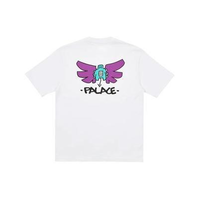 Palace Совместная футболка с короткими рукавами и принтом ангела из журнала X Slap Magazine, топы унисекс, белые P20TS253