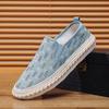 Обувь Мужская обувь для рыбалки с одним педальным рукавом Ленивые туфли на плоской подошве Модная повседневная обувь из ткани Old Beijing Мужская обувь