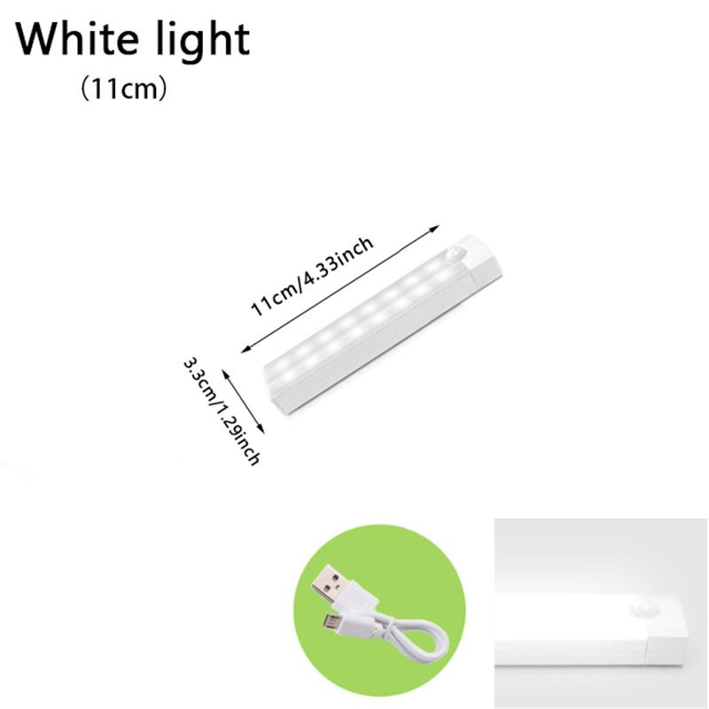 Светодиодный датчик движения, беспроводной ночник, спальня, кухня, шкаф, освещение прохода, шкаф, лестница, магнитный ночник