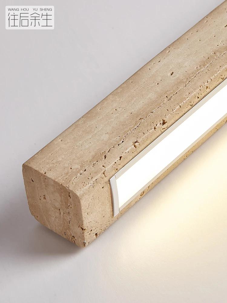 Подвесной светильник из камня с длинной полосой, однолинейный светильник для ресторана, гостиной, офиса, кабинета, стола, светильника из дерева