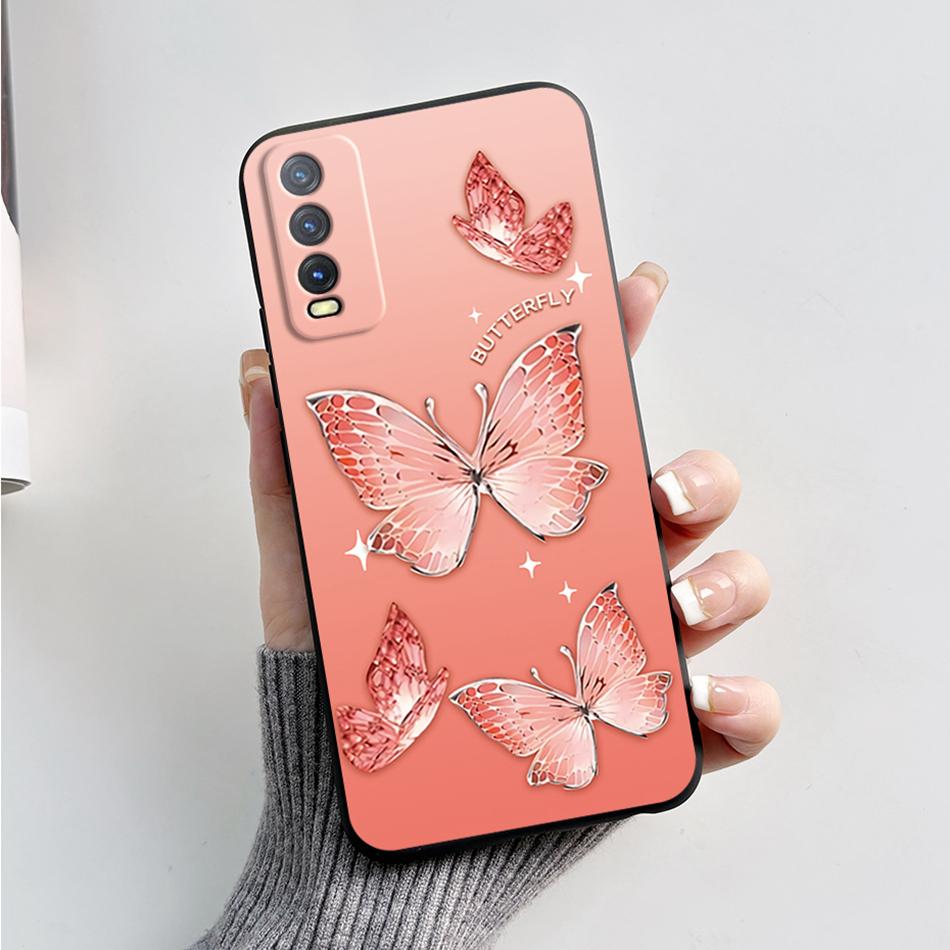 Для Vivo V2027 V2029 Vivo Y20 Y20i Y20s Чехол Милый Медведь Мультяшная Лягушка Задняя Крышка Мягкий Силикон Funda Для Vivo Y11s Y12s Y12a Etui