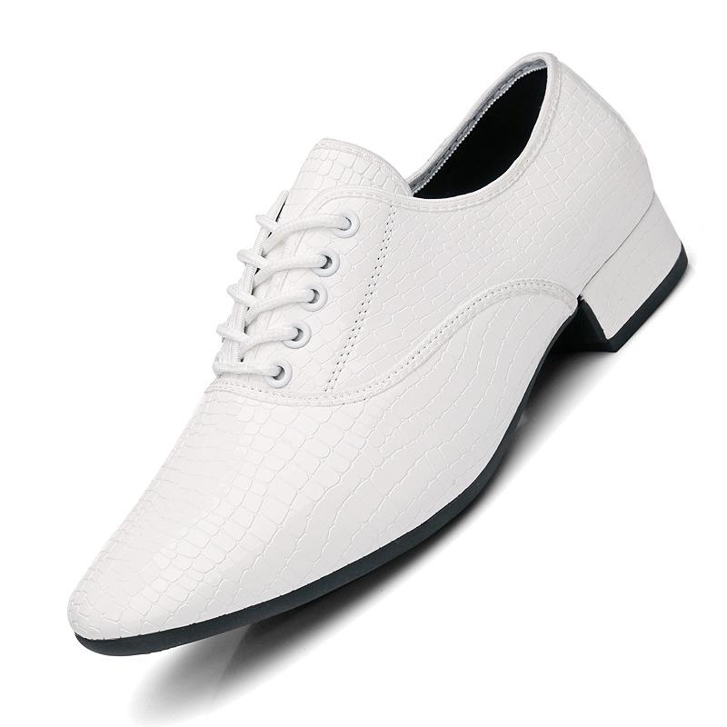 Мужская обувь для современных танцев, черная кожа, обувь для социальных танцев, танго, сальса, каблук 2,5 см