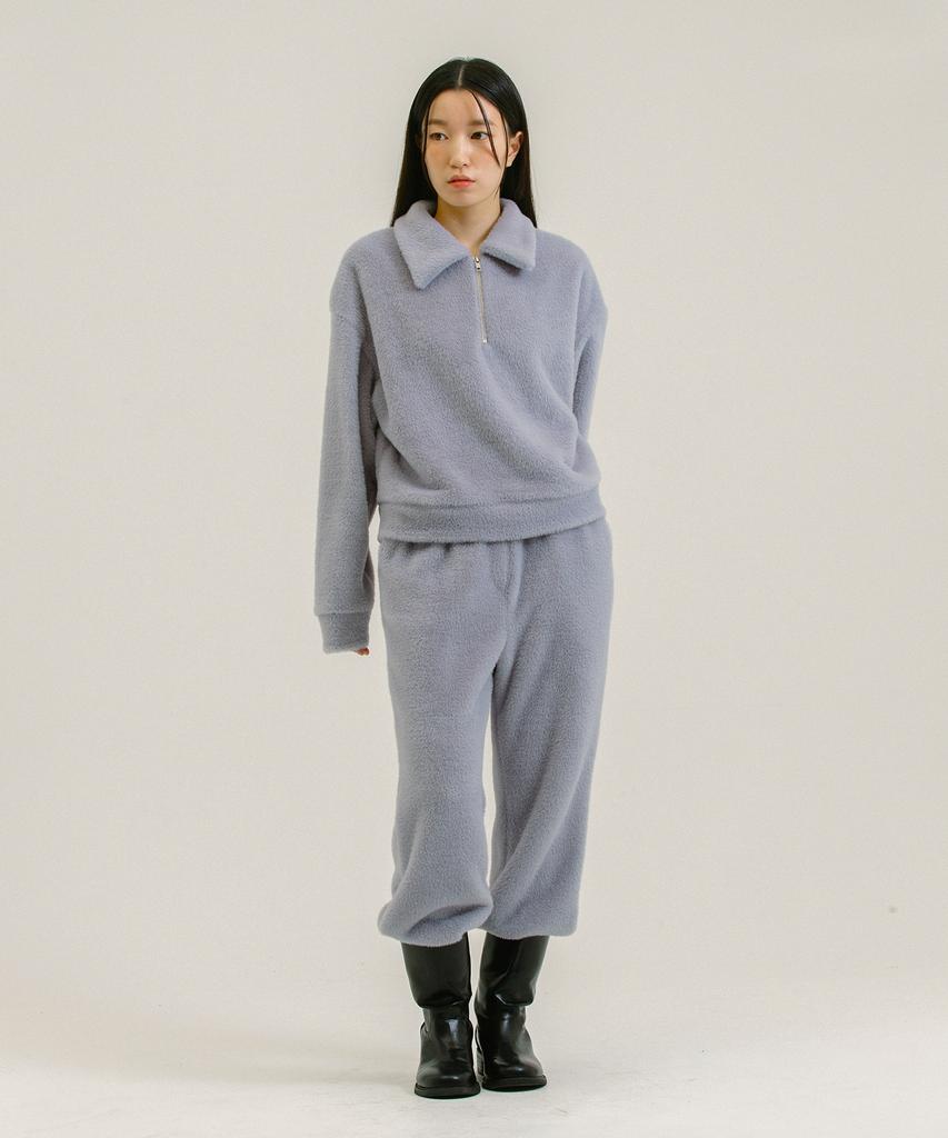 NEBELEVERYWEAR Fur Banding Pants_Light Blue