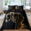 2023 New Style Animal 3D Printing Adults Bedclothes Comforter Duvet Cover Tiger Pattern Bedding Set Pillowcase King Size Double Size