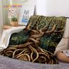 Tree of Life Nature Viking Yggdrasil Norse Soft Flannel Blankets,Throw Blanket Comfortable Blanket for Picnic Beds Home Bedroom