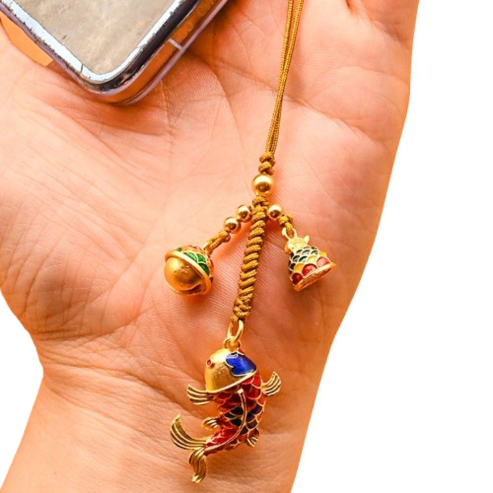 Маленький кулон Брелок Ремешок Карп Кои Брелок для ключей автомобиля Милый Счастливый Брелок Украшение