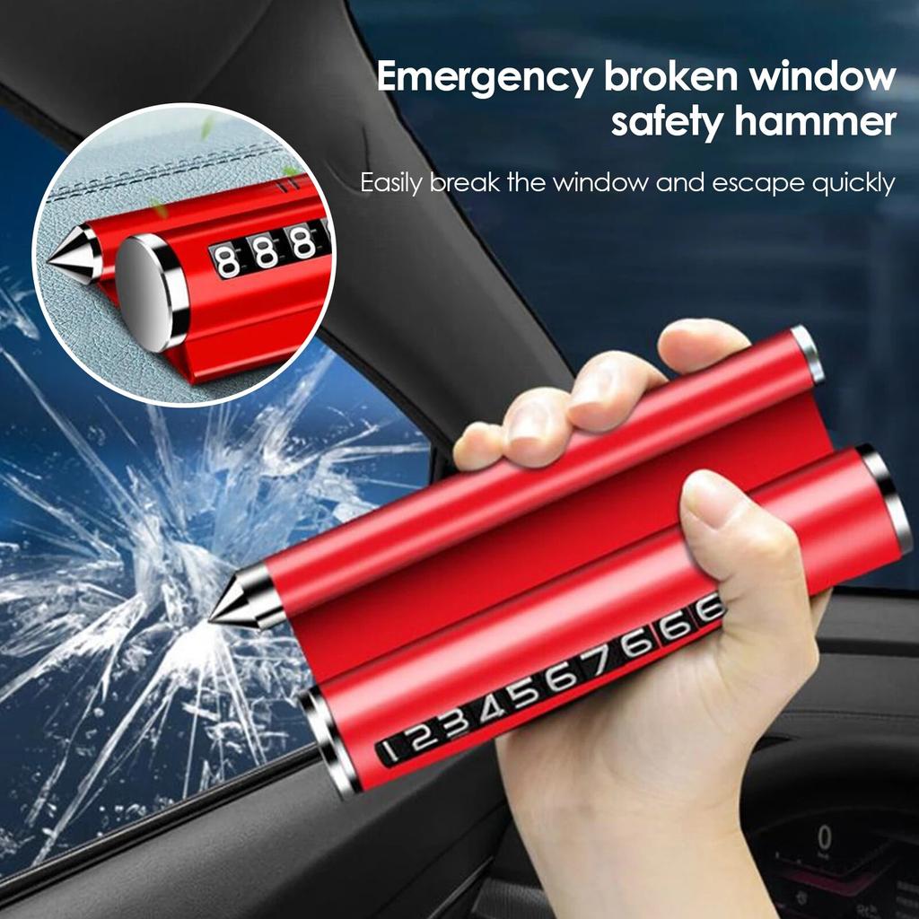 4 в 1 автомобильная временная парковочная карта телефонный номерной знак авто наклейки ящик стиль автомобильный Стайлинг с ароматерапией и безопасным молотком