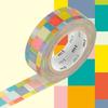 Brightly Colored Mosaic Masking Tape - 1.5 Cm X 7 M