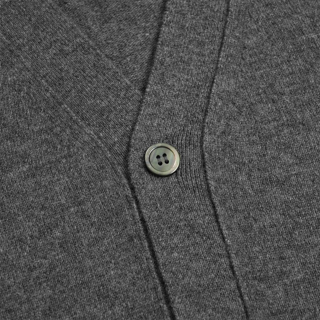 Premium Kawakubo Heart V-Neck Wool Cardigan - Couples' Style Play