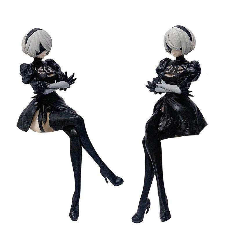 13см Аниме NieR: Автоматическая фигурка Yorha 2B Noodle Stopper Action Figure Игрушка ПВХ Модель Кукла Подарки