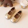 Round Toe Patent Leather Ballet Flats For Baby Girl Classic Bowknot Elastic Band Ballerina Shoes Toddler Kid Soft Dress Zapatos