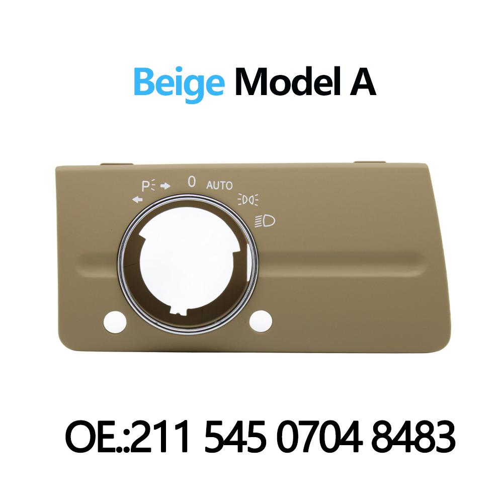 LHD передняя левая приборная панель, фара, переключатель, накладка, замена накладки для Mercedes Benz W211 E Class 320 350 550