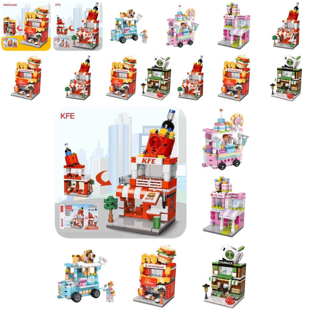 High-quality Abs Plastic Building Blocks Compatible With City Street Scene