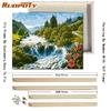 DIY Frame Forest Landscape DIY Digital Painting By Numbers Modern Wall Art Canvas Painting For Home Decoration 40x50CM